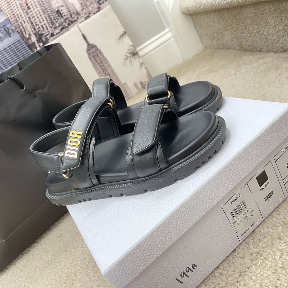 BLACK DIORACT SANDAL - Picture 7 of 8